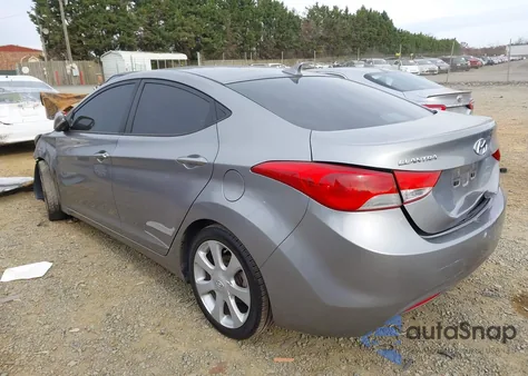 2012 Hyundai Elantra Limited (Ulsan Plant) из США, поврежденный, VIN KMHDH4AE5CU221534